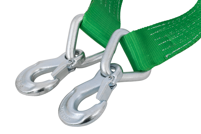 Abschleppseil mit Haken HILLS Abschleppgurt 5 m/60 mm/6 t grün