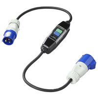 ProPlus 373589 CEE-Adapterkabel mit Fehlerstromschutzschalter, 120 cm