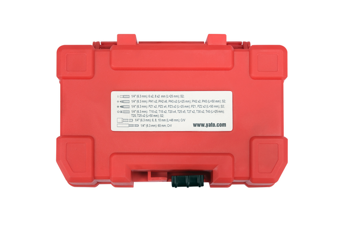YATO YT-04617 Schlagschrauber-Bit-Set, 54-teilig