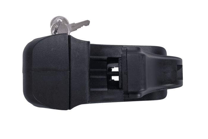Eco Alubase 120 Dachträger - universeller Aluminium-Dachträger für offene Dachreling (schwarz)