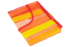 HERMON XXL orangefarbene reflektierende Weste mit seitlichem Klettverschluss