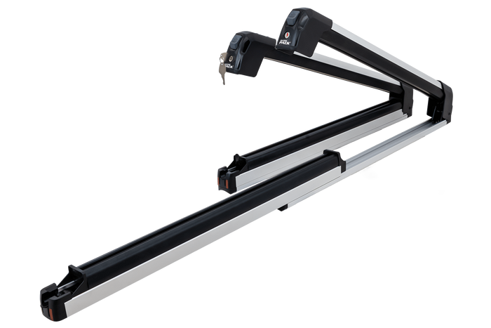 Inter Pack Frostline 6 – ausziehbarer Aluminiumhalter für 6 Paar Ski oder 4 Snowboards