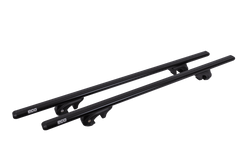Eco Alubase 135 Dachträger - universeller Aluminium-Dachträger für offene Dachreling (schwarz)