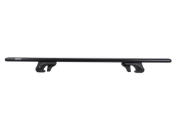 Eco Alubase 120 Dachträger - universeller Aluminium-Dachträger für offene Dachreling (schwarz)