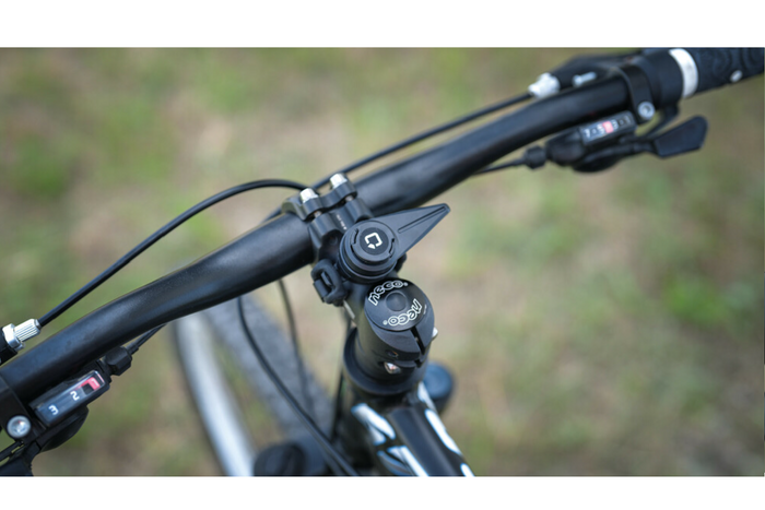 Handyhalterung mit Lampenriemen für Lenkerbefestigung