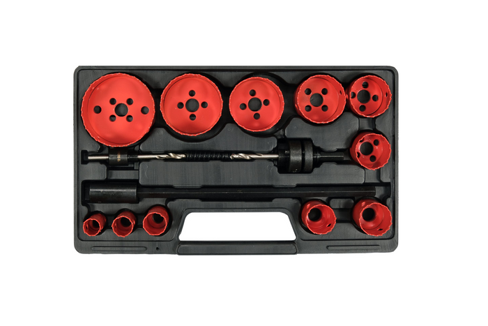 YATO YT-3381 Universal-Lochsägen-Set 19–76 mm, 15-teilig