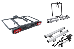 Inter Pack Re-Cargo Anhängerkupplungsplattform + Adapter für den Transport von 3 Fahrrädern