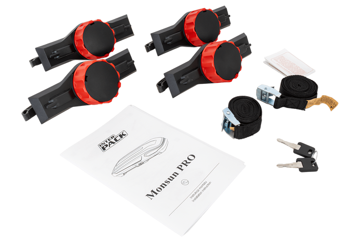 Inter Pack Monsun PRO M Dachbox, Schwarz Metallic