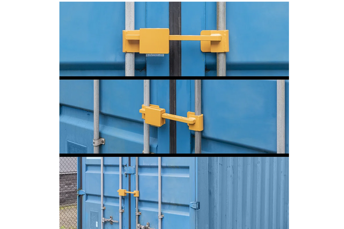 Diebstahlsicherung für Containeranhänger ProPlus 381341V01 verstellbares Schloss 23-42 cm