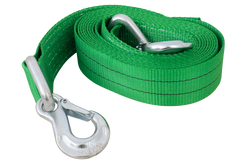 Abschleppseil mit Haken HILLS Abschleppgurt 5 m/60 mm/6 t grün