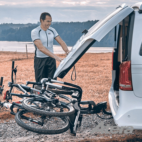 Atera Genio Pro - Anhängerkupplungsplattform für 2 Fahrräder 022785 (schwarz)