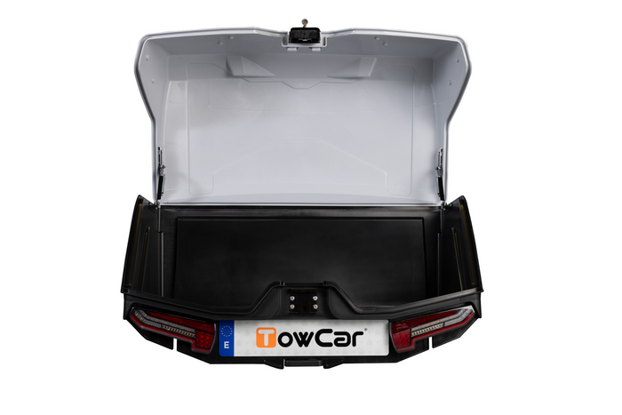 Towbox Alpha Classic Grau - Heckträgerbox