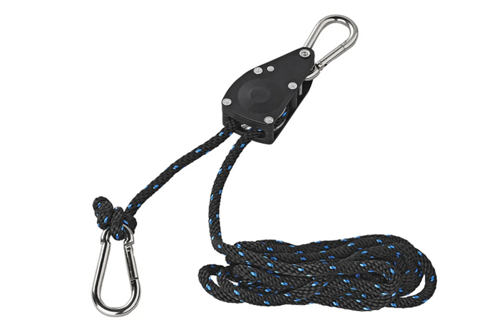 Set aus zwei ProPlus 320054V01 Drahtseilwinden, Drahtseilzüge mit Ratsche, 2,5 m, 136 kg