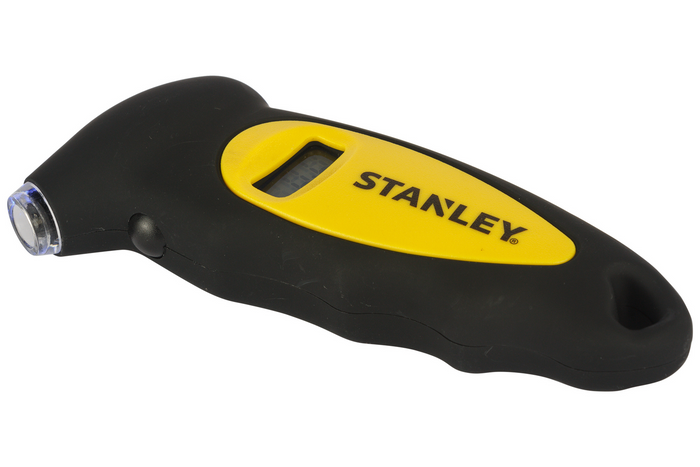 Digitales Reifendruckmessgerät von STANLEY Automotive, Messbereich 0-6,2 bar