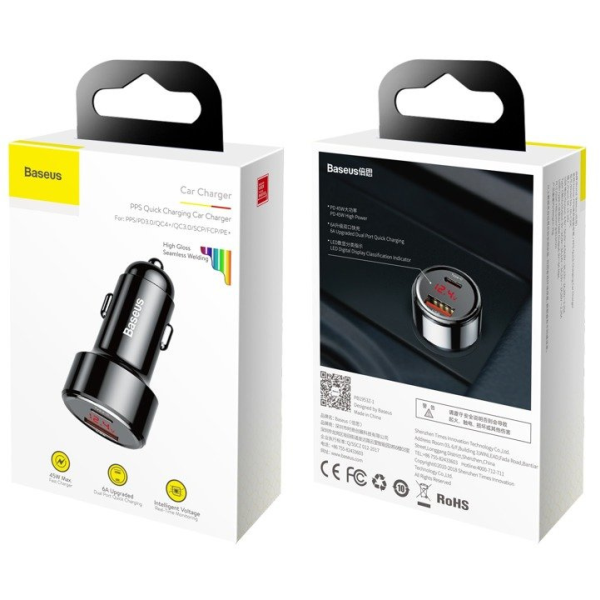 BASEUS Magic Series USB-Autoladegerät, USB-C 45W