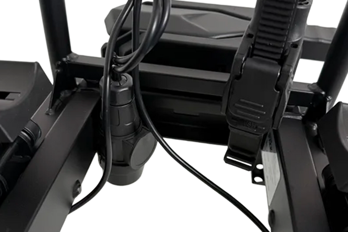 Platforma rowerowa na hak WG-TPAF3 na 3 rowery składana światła LED (czarna)