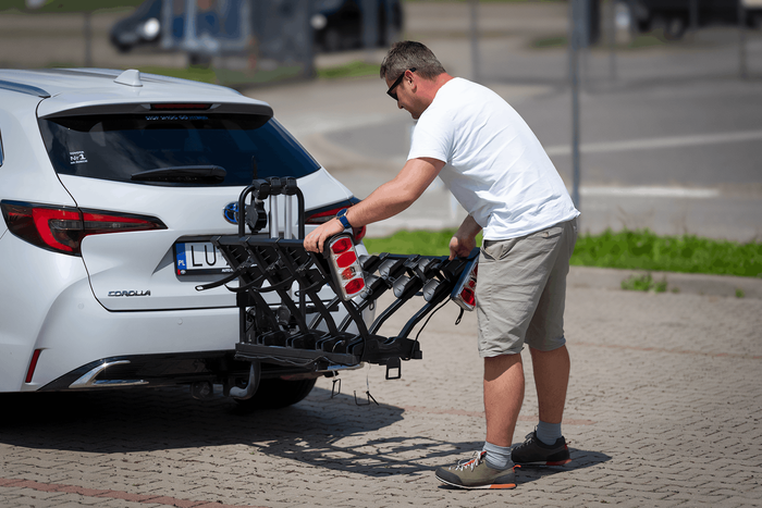 Inter Pack Quattro Fold – Anhängerkupplungs-Fahrradträger für 4 Fahrräder