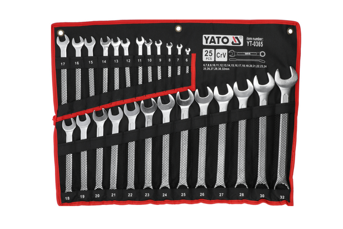 YATO YT-0365 Kombinationsschlüssel 6-32mm 25 Stück.