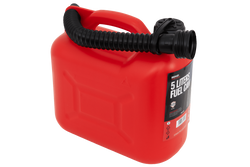 5-Liter-HERMON-Kunststoffkanister mit Trichter, rot