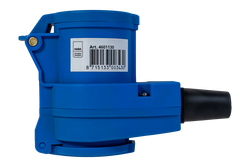 MANTES 2P+E abgewinkelter CEE-Stecker mit zusätzlicher Steckdose 16A 230V