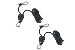 Set aus zwei ProPlus 320054V01 Drahtseilwinden, Drahtseilzüge mit Ratsche, 2,5 m, 136 kg