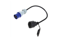 Adapter mit CEE-Stecker und Schuko-Steckdose 16 A 230 V mit Schutzkontakt ProPlus 373530 40 cm Kabel