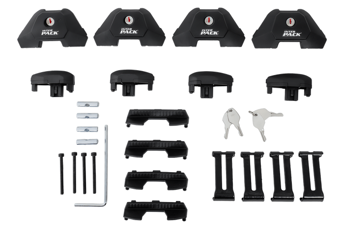 Inter Pack Virgo IR 120 (G2) Dachträger mit integrierten Schienen (schwarz)