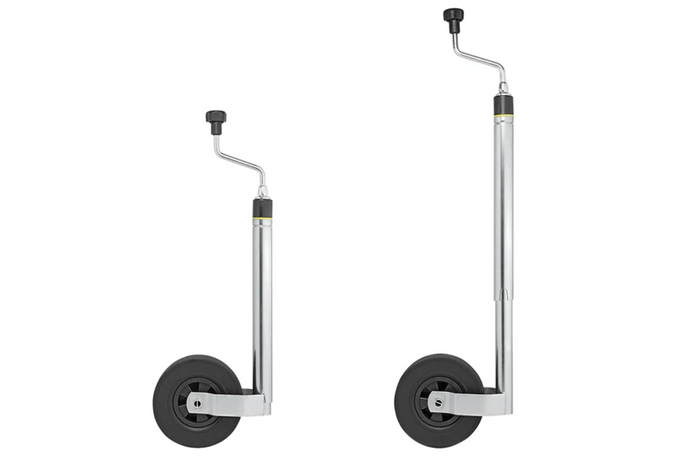 ProPlus 341510 Stützrad 150 kg 48 mm 800–1040 mm mit Waage