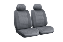 LAMPA Glamur grauer Autositzbezug-Satz, für die Vordersitze