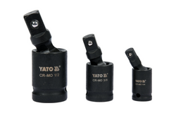YATO YT-10643 Schlaggelenksatz 1/4", 3/8", 1/2" 3 Stück.