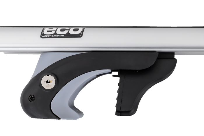  Eco Alubase 135 - universeller Aluminium-Dachträger mit Schienen und Schlössern