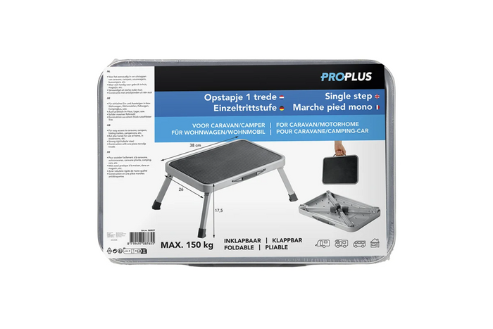 ProPlus 360827 Anhängertrittstufe, klappbare Trittplattform, 150 kg