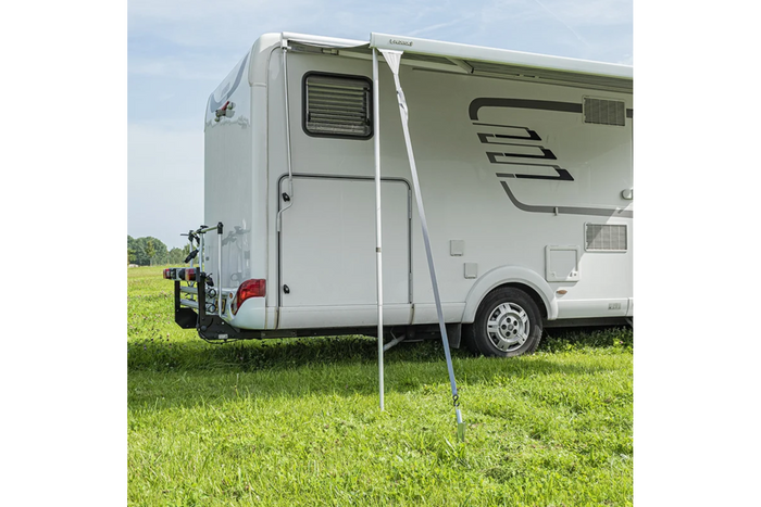 Set aus zwei ProPlus 361729 Sturmbändern zur Befestigung an einer 2x4,8 m Markisenschiene