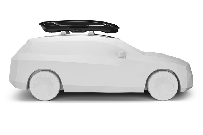 Thule Motion 3 XL Flache Dachbox, Schwarz Metallic (639400)