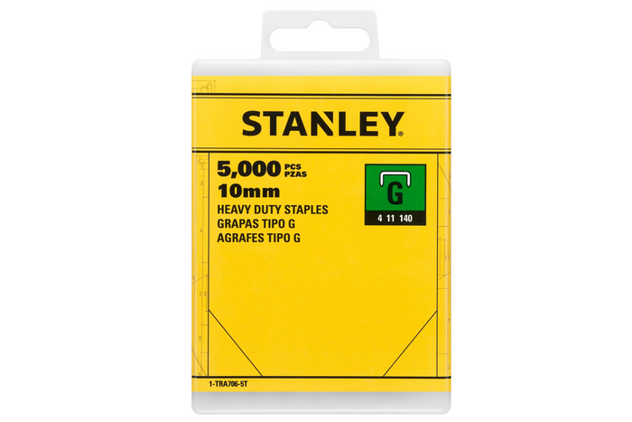 STANLEY Heftklammern 1-TRA706-5T Typ G 4/11/140 10 mm 5000 Stück