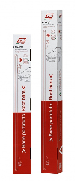 Dachträger G3 CL 61.130 universell für traditionelle und integrierte Stahlreling