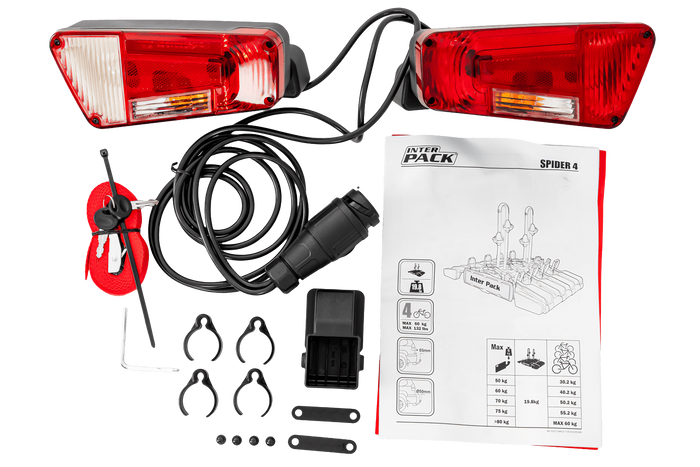 Inter Pack New Spider 4 - Anhängerkupplungs-Fahrradträger für 4 Fahrräder