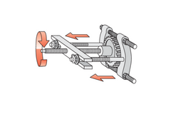 YATO YT-06412 Abzieher- und Trennset, 14-teilig
