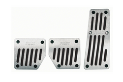 LAMPA TOURING BLACK PILOT Aluminium-Pedalkappen mit rutschfester Gummibeschichtung