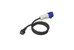 Adapter mit Schutzkontaktstecker und CEE-Buchse 16A ProPlus 373527DE, Kabellänge 150 cm