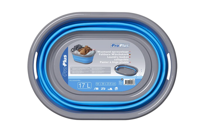 ProPlus 370311 Wäschekorb, faltbar, für Camping und Reisen, 17 l