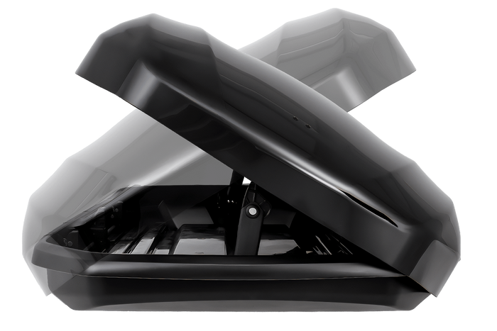 Inter Pack Skugga L 660 Dachbox, schwarz glänzend