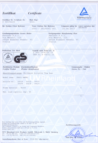 Trail Angel - Anhängerkupplung für Kinderfahrräder - rot