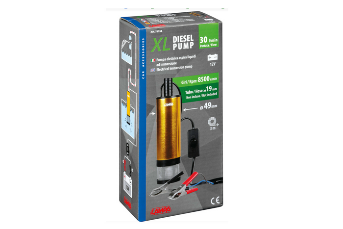 Elektrische Tauchpumpe LAMPA 12V 30L/min