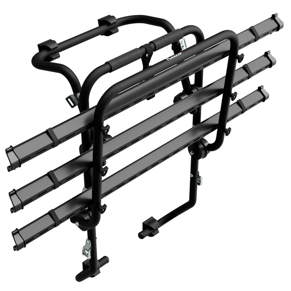 Padova 3 Stahl - Heckklappen-Fahrradträger für 3 Fahrräder (schwarz)