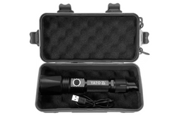 YATO YT-08559 LED 900lm Multifunktions-Taschenlampe, Powerbank, Flaschenöffner, Notfallhammer